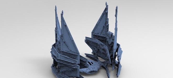 Sci-Fi Ocean Tech ship barrior Shield 3