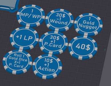 Wester Legends Poker Chips Cattle Tokens