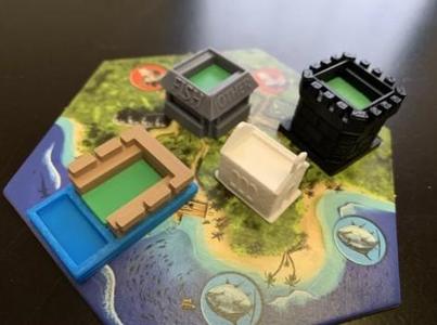 Buildings for Archipelago board game