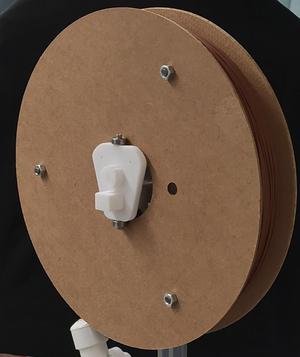 Spool holder for The Virtual Foundry composite filaments