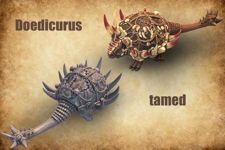 Epic set of doedicurus, prehistoric beast