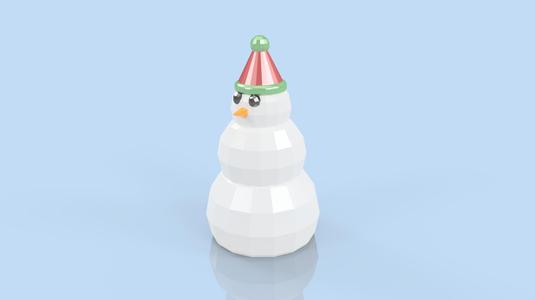 Vase Mode Snowman
