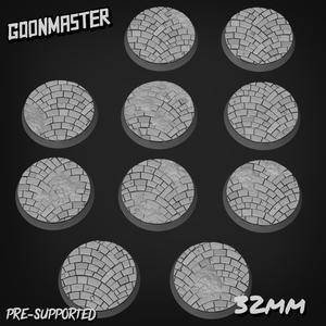 Curved Brick Bases / Toppers 32mm Round x 10