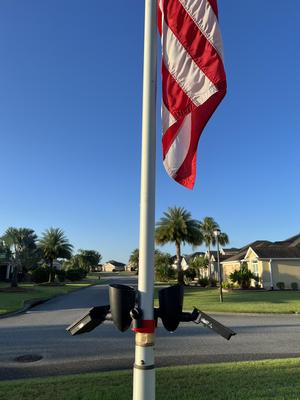 Flag Pole Solar Light Holder