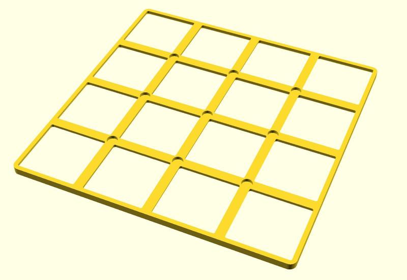 Gridfinity Thin base with magnets