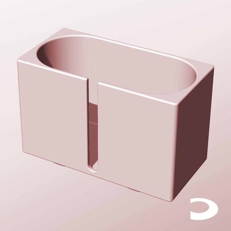 CX68-95-SB Slotted Modular Stacking Storage Boxes | Printable Objects - Infinite Containers | stl file for 3d printing