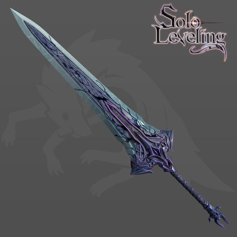 Demon King Longsword Solo Leveling ARISE 3D Model for cosplay