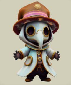 tiny plague doctor