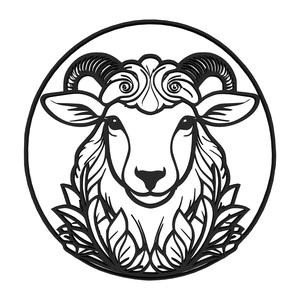 Floral sheep
