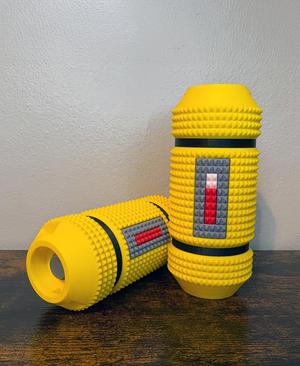 Scream/Laugh Canister - Fidget/Stim Keychain