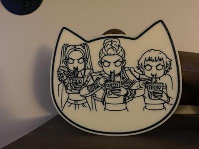 K POP Demon Hunters Huntrix Wall Art 