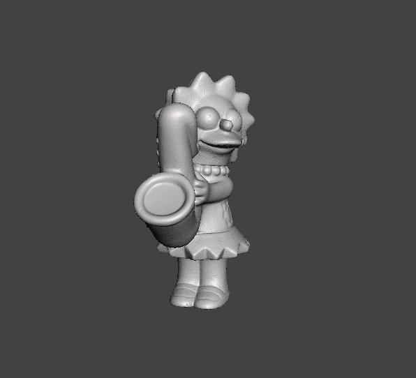 THE SIMPSONS LISA SIMPSON .STL .OBJ 3D