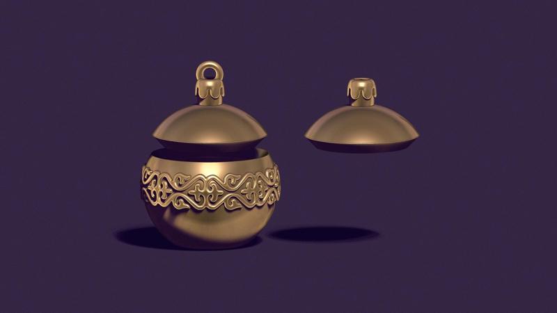 A Christmas tree ball. casting model.