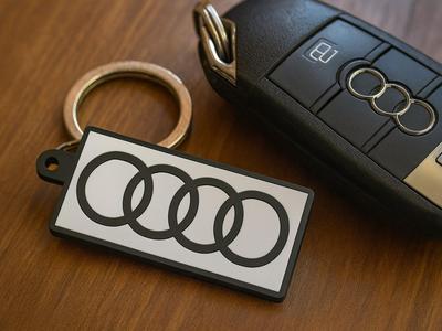 Audi Keychain / Keychain Black/ White