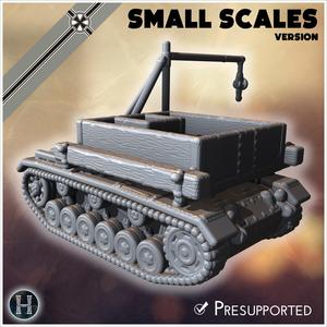 Bergepanzer III (small scales version) - Germany Eastern Western Front Normandy Stalingrad Berlin Bulge WWII 4mm 6mm 10mm 12mm