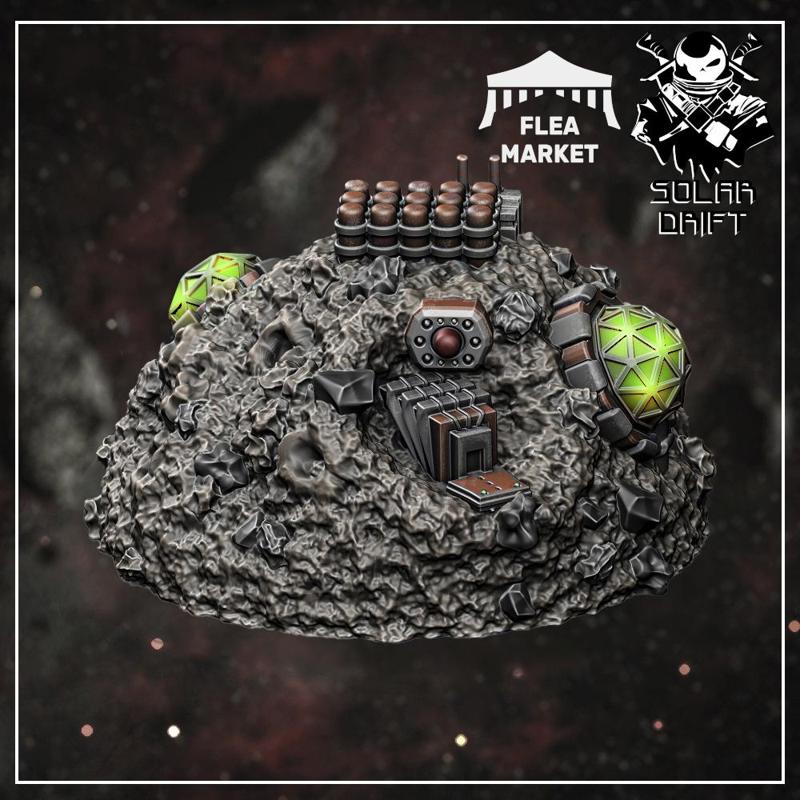 Asteroid 90mm (Flesh and Metal - Solar Drift)