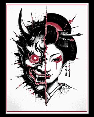 The hidden and the revealed - Two sides of personality - Hueforge wall art 