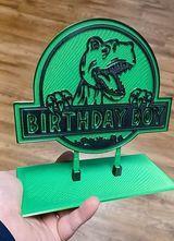 Birthday boy Dinosaur Birthday cake topper/ party decor/ magnet/toppers