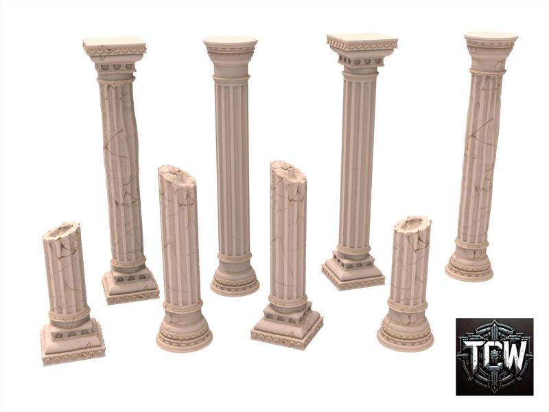 Ancient temple column