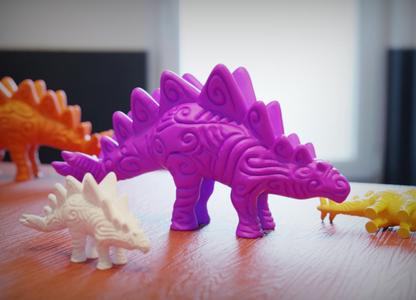 Tribal Stegosaurus Figurine