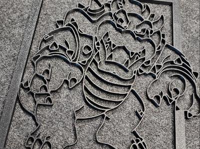 Bowser Line Art Sign