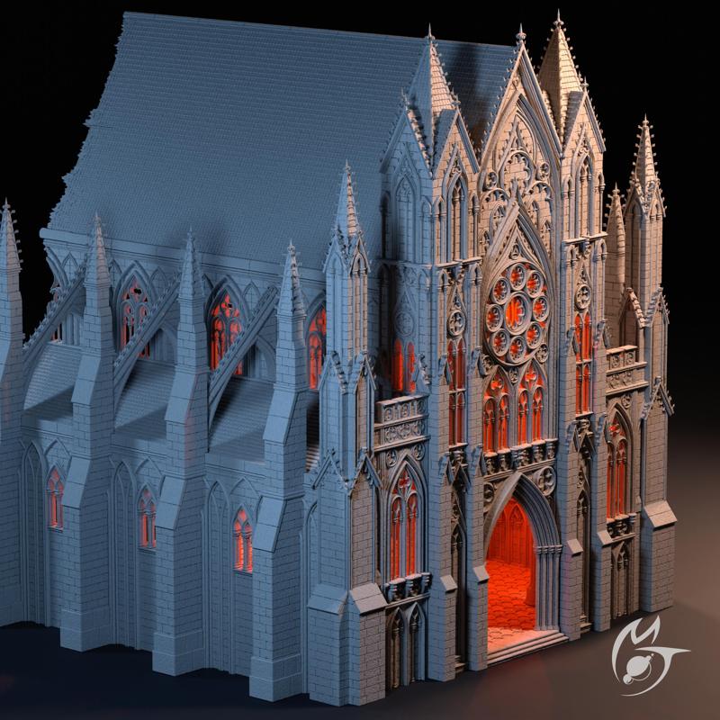 Cathedral of the Martyr Structure - modular OpenLOCK terrain