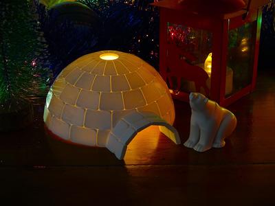 Polar Bear and Igloo, North Pole set (no support) 🐻‍❄️🧊