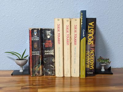 Personalized Bookends with Attachments (Bonus hidden door option)