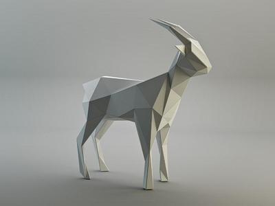 Low Poly Goat