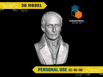 Allesandro Volta - High-Quality STL File for 3D Printing (PERSONAL USE)
