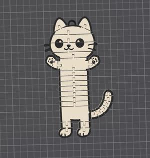 Flexy Chibi Cat Keychain Commercial Use