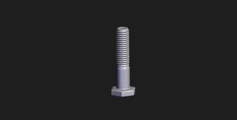 Bolt--3D Scanned by Revopoint MIRACO 3D Scanner