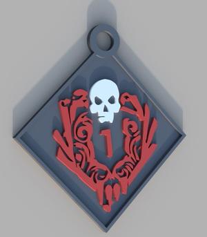 Dead by Daylight Killer Rank 1 Keychain
