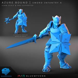Azure Bound - Sword Infantry A (Modular)