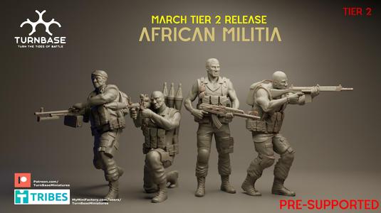 TurnBase Miniatures: Wargames- African Militia