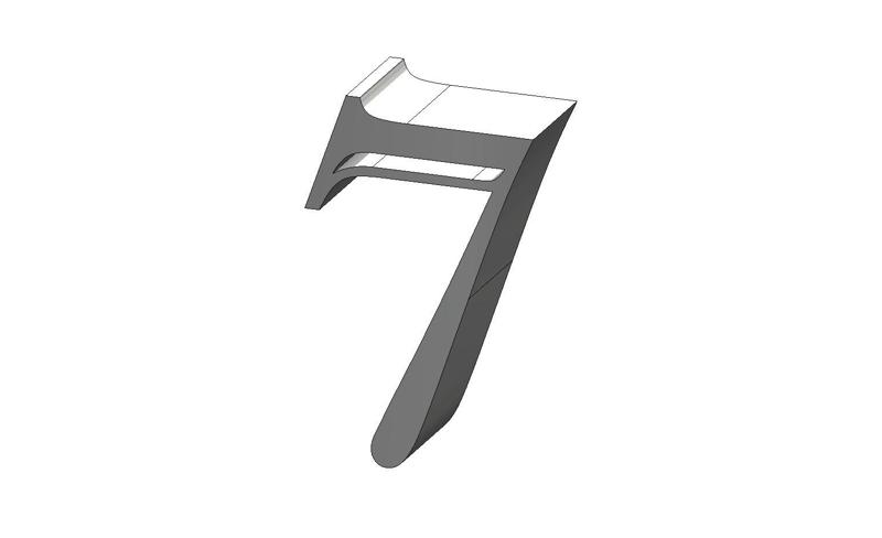 7 Number Imprint MT Shadow Font Number