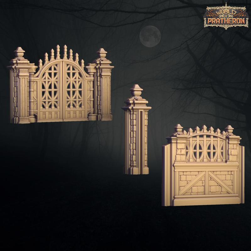 The Haunted Mansion 3 Fence