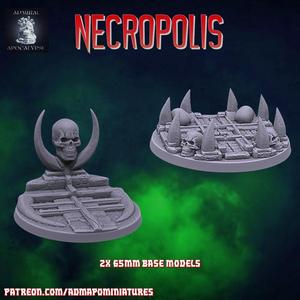 Necropolis 2*65mm Base Set (Pre-supported)
