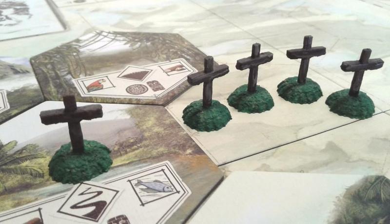 Robinson Crusoe Crosses for Scenario 2 (Cursed Island)