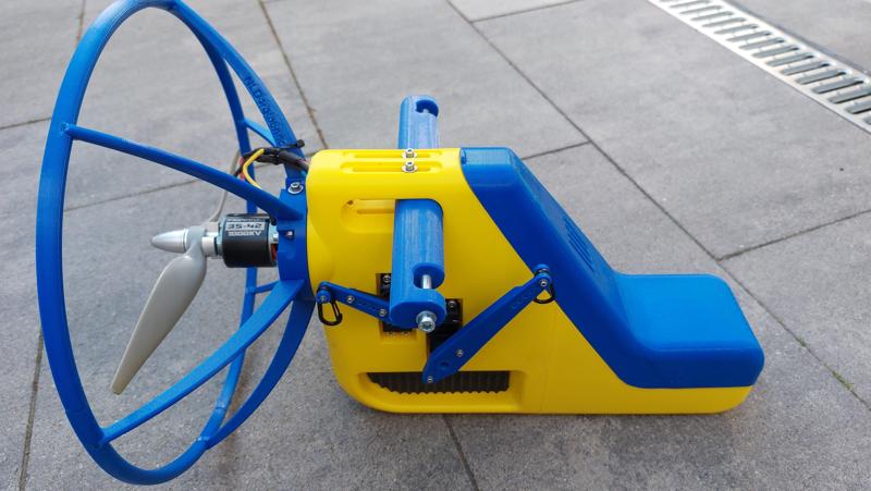 Paramotor gondola with speedbrakes