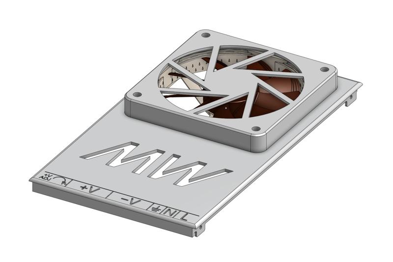 Labeled Silent PSU Cover for Mean Well LRS-350 (fits Ender 3 V2)