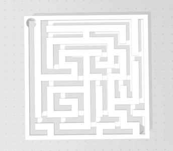 Maze for a 10mm ball (easy to scale)