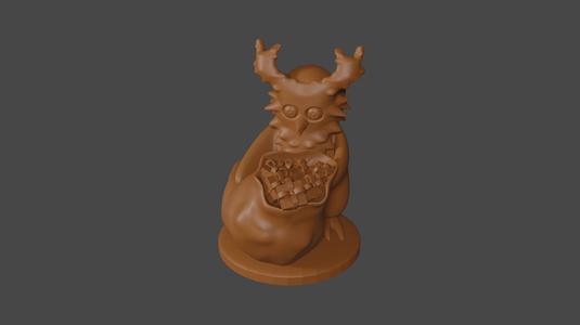 Pokemon inspired, Delibird, Tabletop DnD miniature