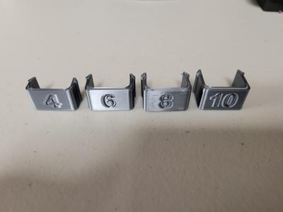 40mm V Slot Rail Cable Clips