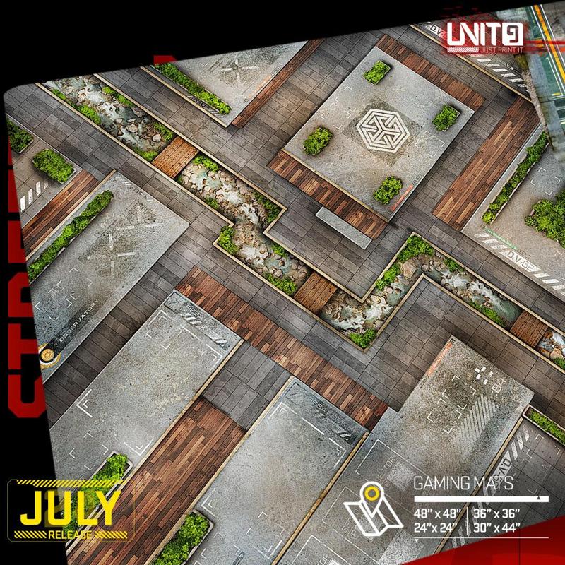 Concrete Plaza - multi-format gaming mat