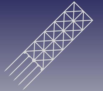 Cross Style Trellis with FreeCAD Project Source