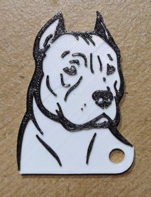 Pitbull keychain