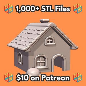 Charming Cottage Style Pet Hide for Small Animals and Reptiles MineeForm FDM 3D Print STL File
