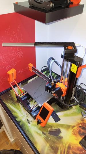 Prusa Mini+ - LED strip holder