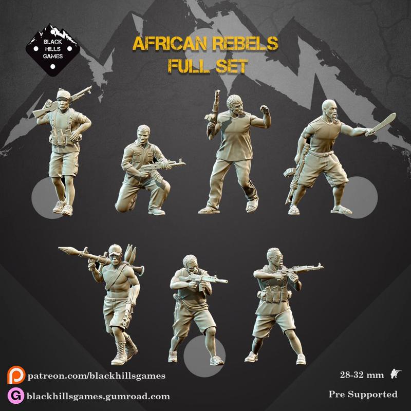 Black Hills Games - African Rebels (Full Set)
